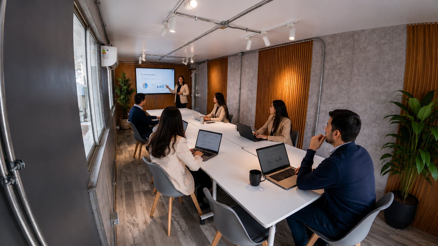 Sala de Coworking CEB, capacitación grupal