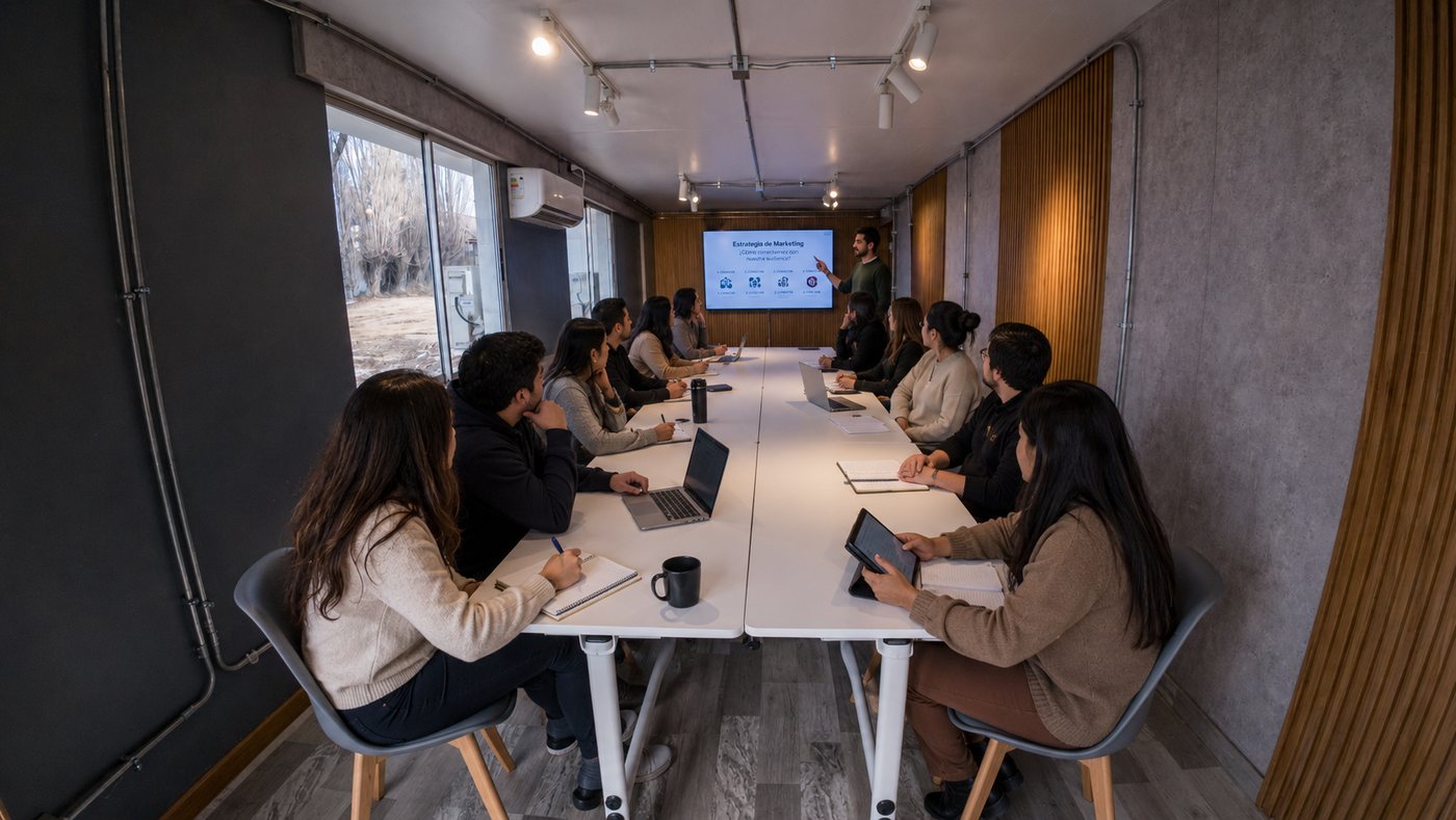 Reunión de trabajo en Coworking CEB