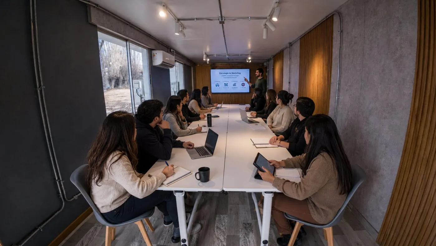 Reunión de trabajo en Coworking CEB