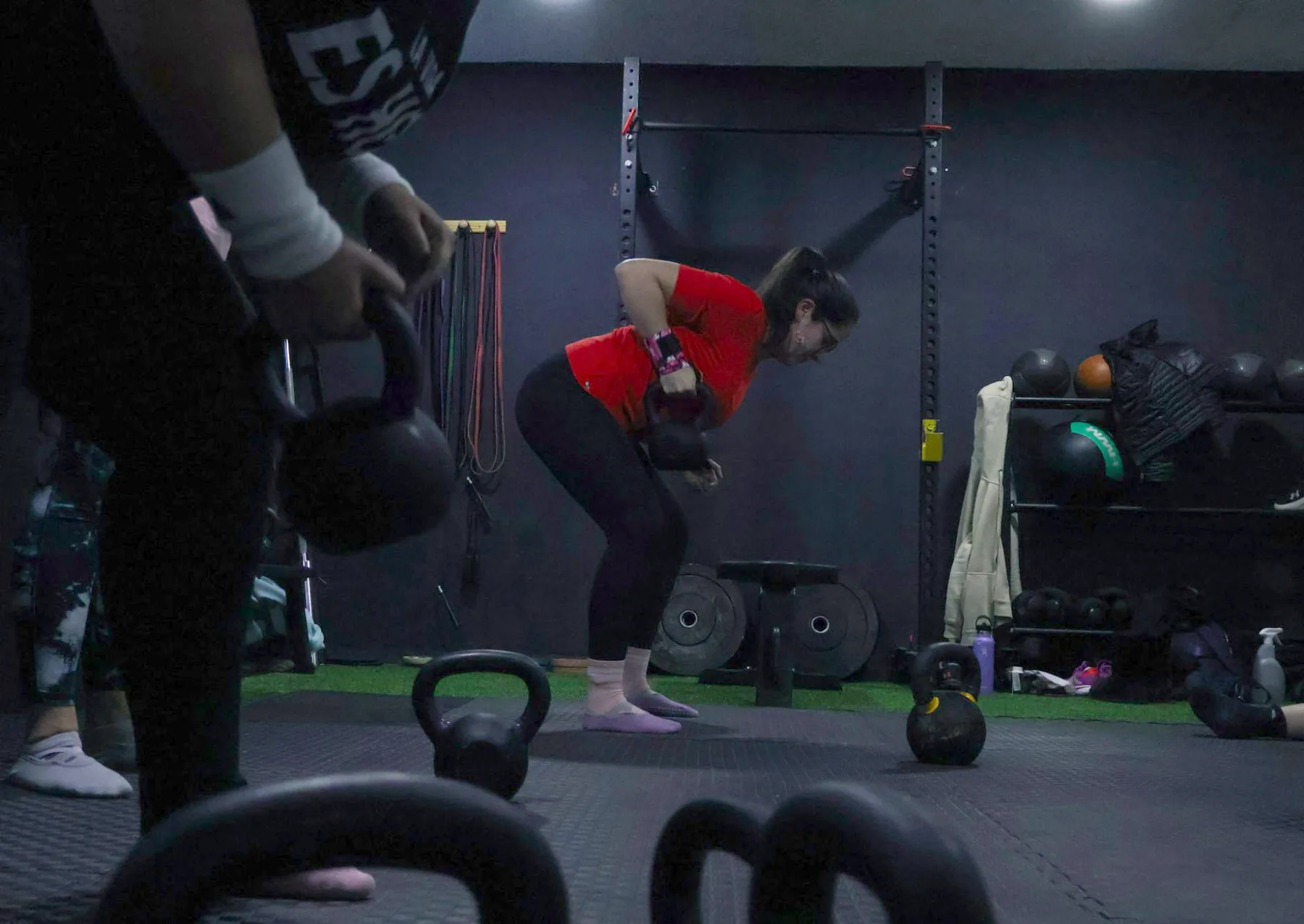 Clase de Fundamentos con kettlebell, Studio Aktiva-T